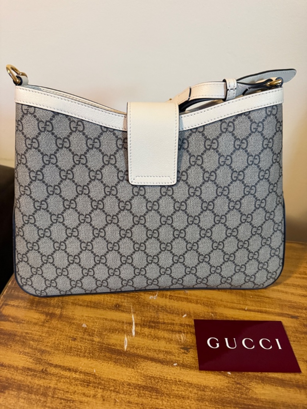 Gucci Supreme Padlock Canvas Shoulder Bag - Picture 8 of 12